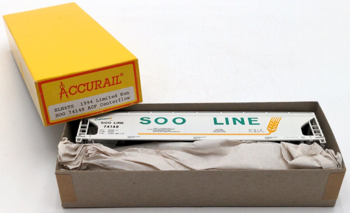 Accurail 74148 HO Scale SLH&TS 1994 Limited Run SOO ACF Centerflow Kit