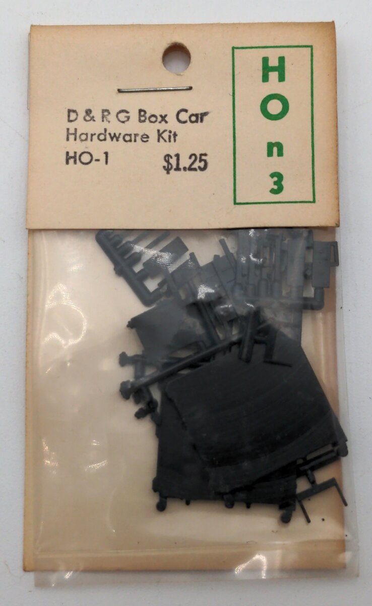 Grandt Line HO-1 HOn3 Scale D & R G Box Car Hardware Kit