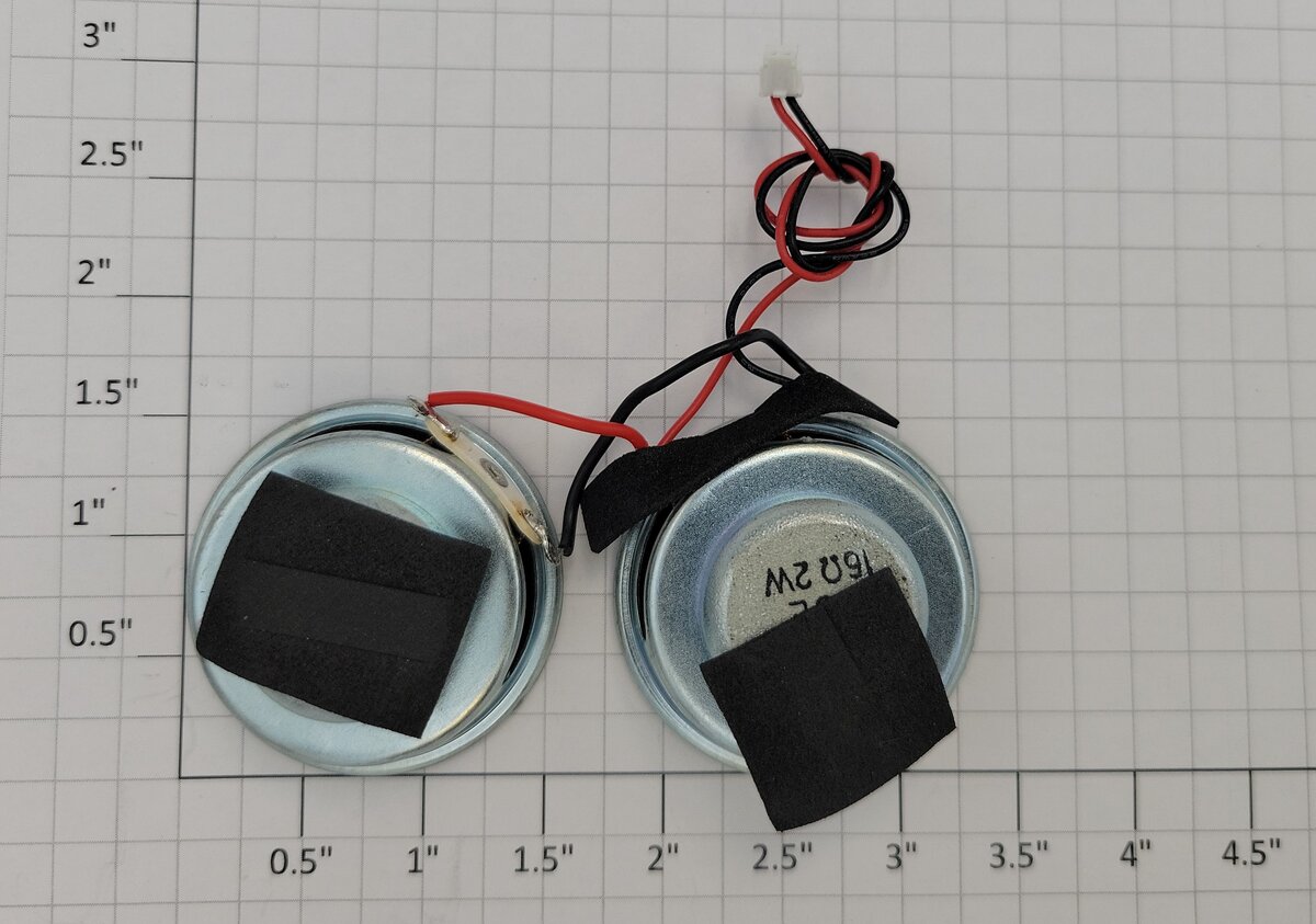 Lionel 38155-536 O Gauge 16 Ohm 2W 40mm OD Baby Fat Boy Speaker (Set of 2)