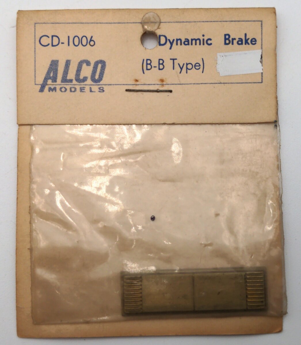Alco Models CD-1006 HO Scale Brass Dynamic Brake B-B Type