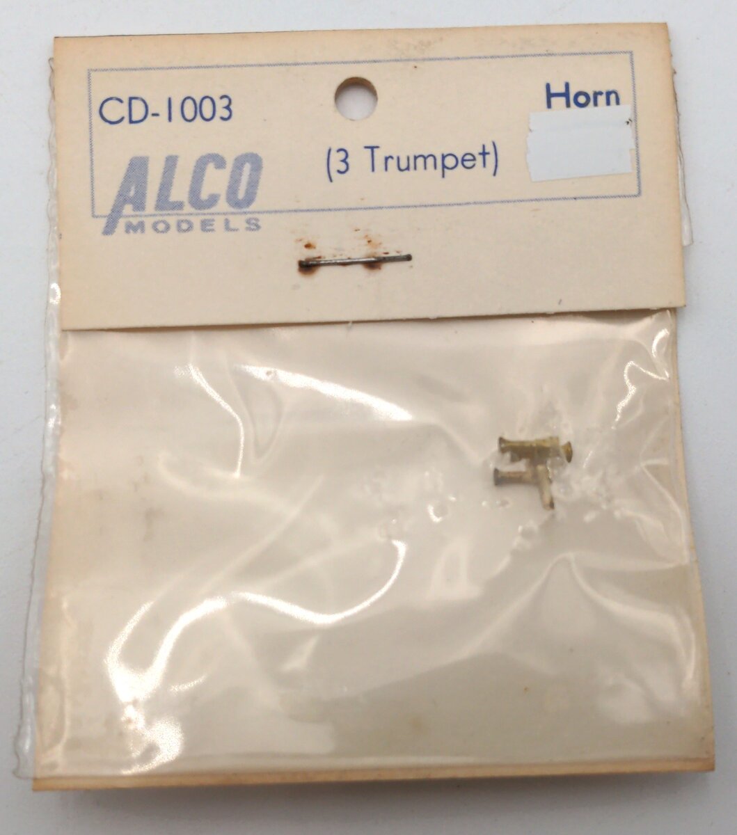 Alco Models CD-1003 HO Scale Brass 3-Trumpet Horn