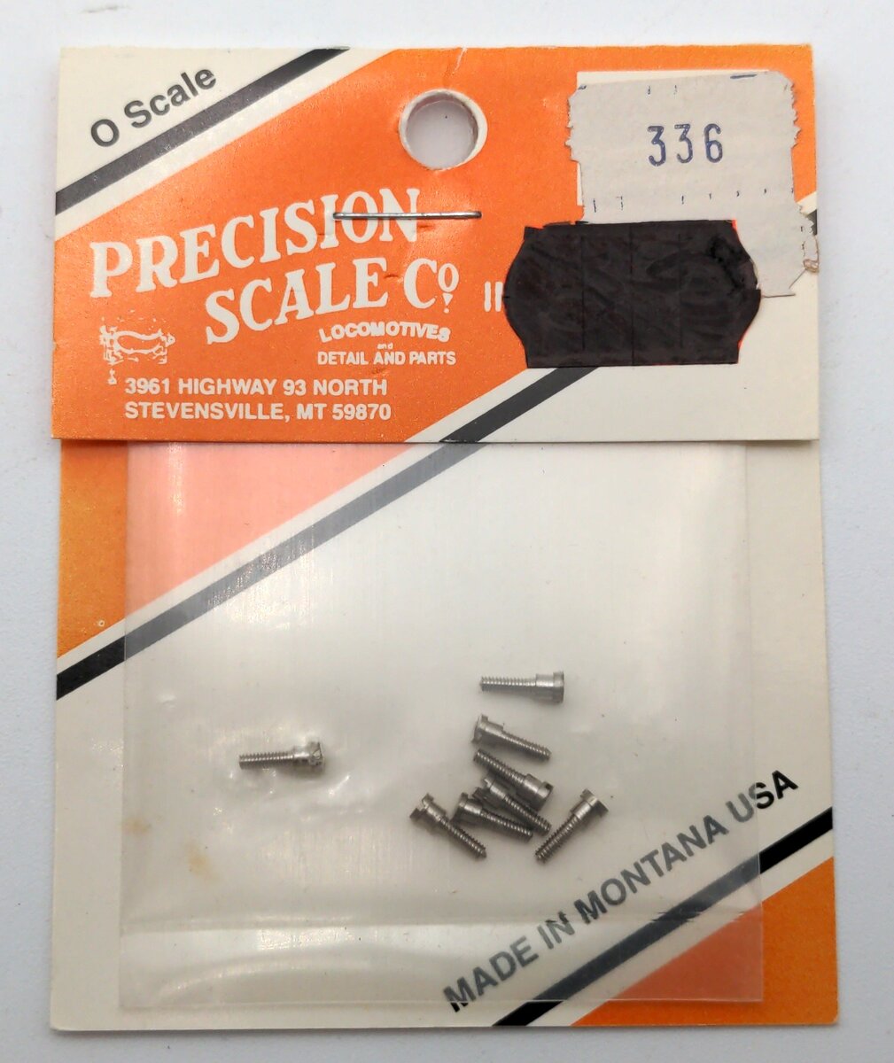 Precision Scale Co. 336 O Scale Shouldered Screws