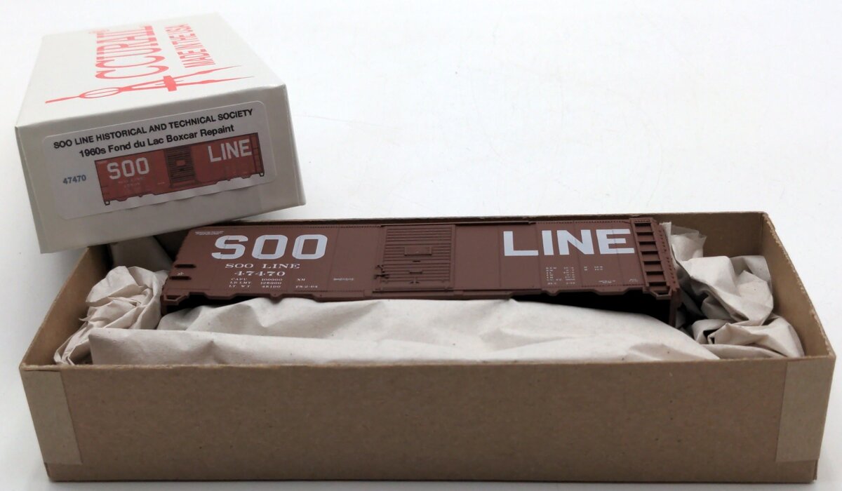 Accurail 47470 HO Scale SOO Line 1960s Fond Du Lac Boxcar Repaint Kit