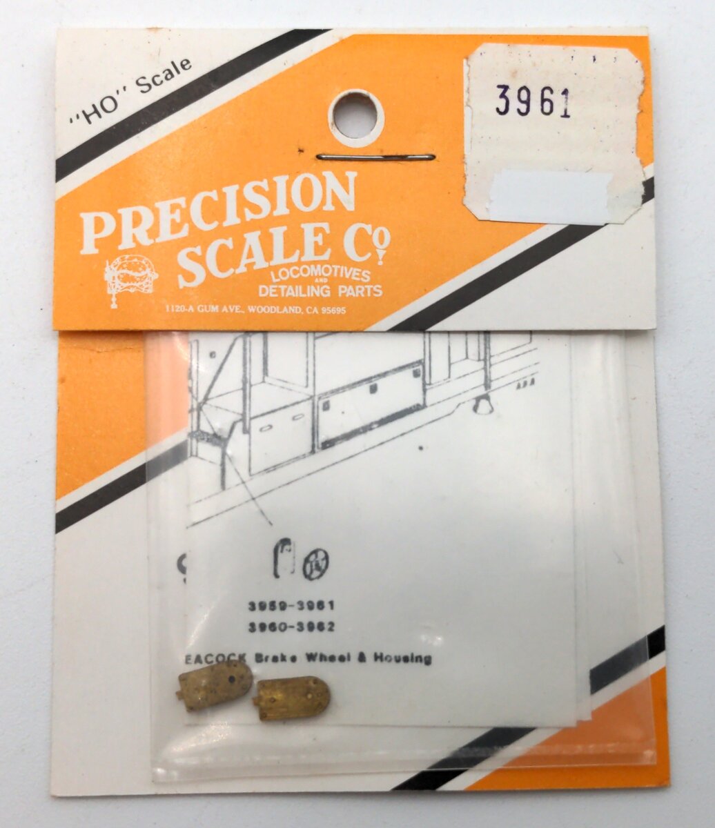 Precision Scale Co. 3961 HO Scale PEACOCK Brake Wheel Housing