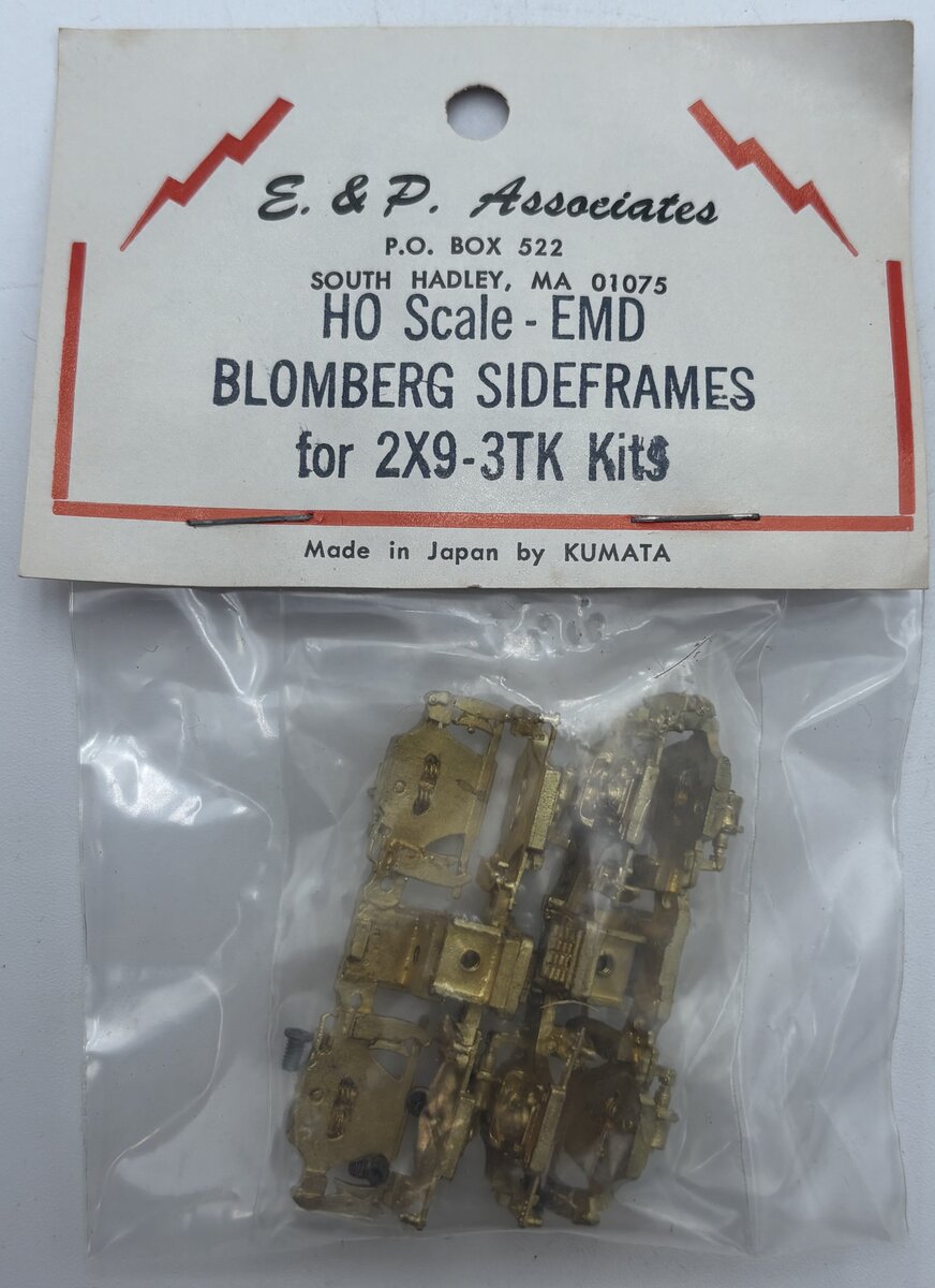 Kumata HO Brass EMD Blomberg Sideframes For 2x9-3TK Kits