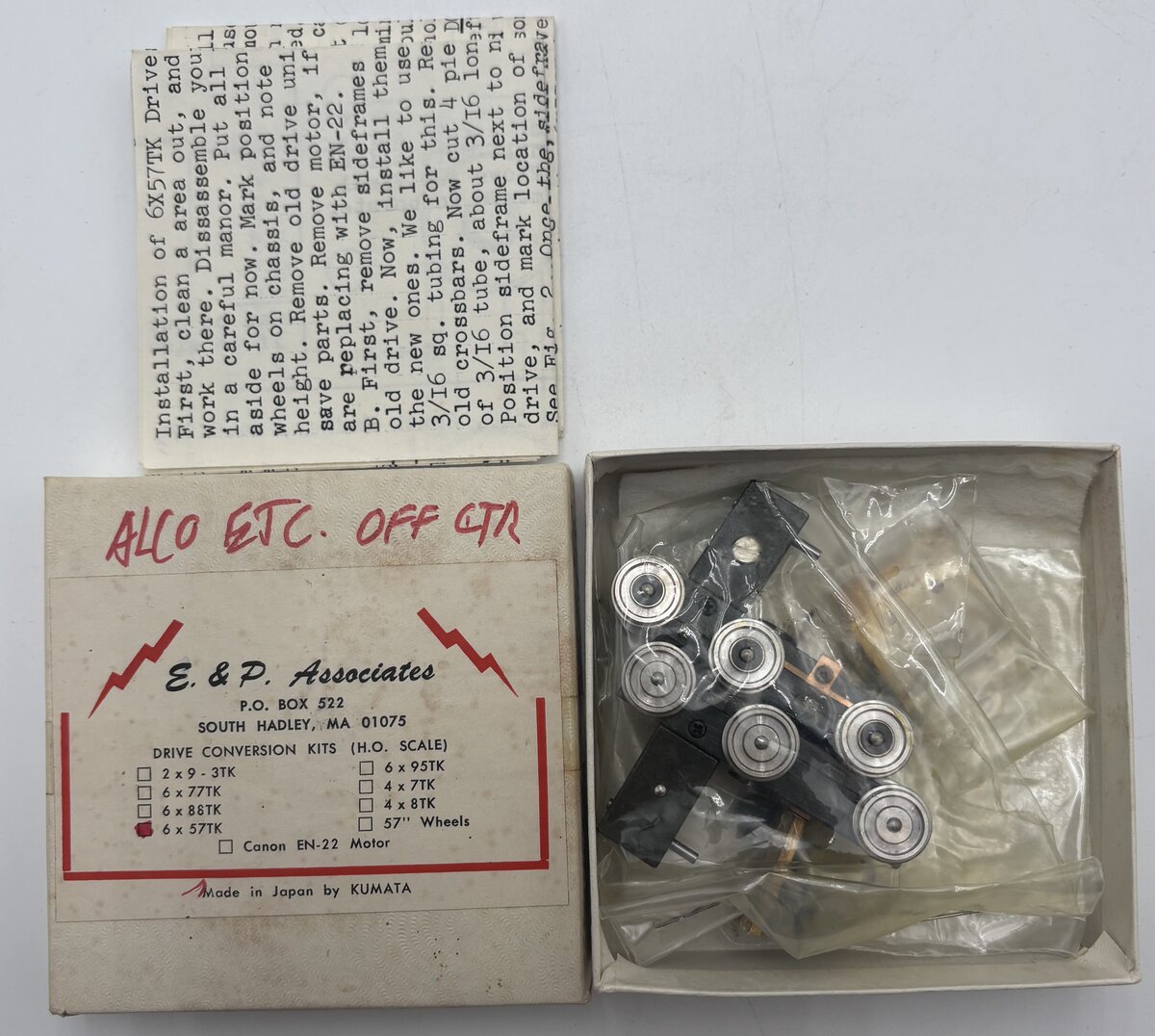 Kumata HO 6 x 57TK Drive Conversion Kit