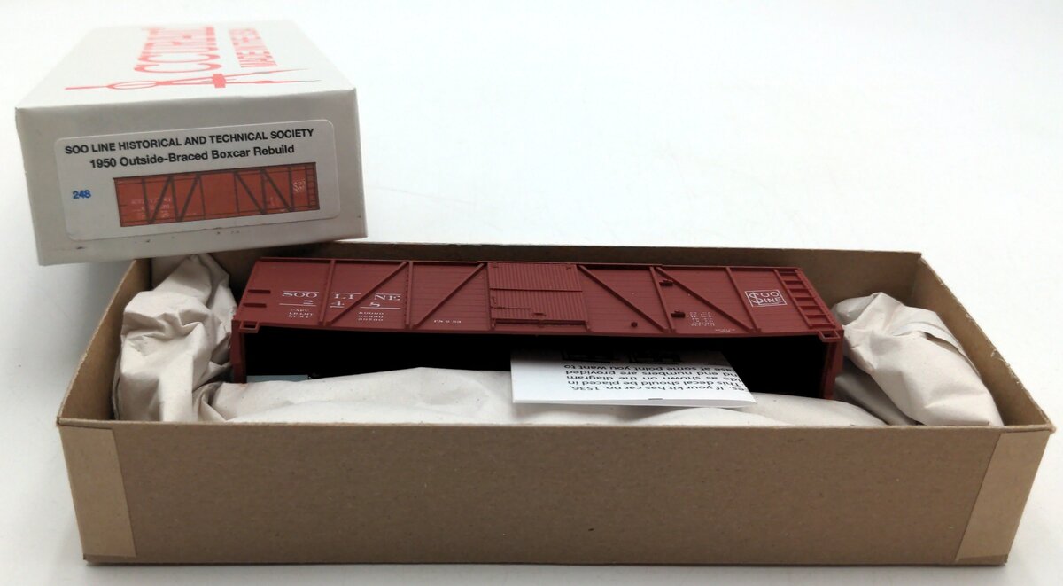 Accurail 248 HO Scale SOO Line 1950 Outside Braced Boxcar Rebuild Kit