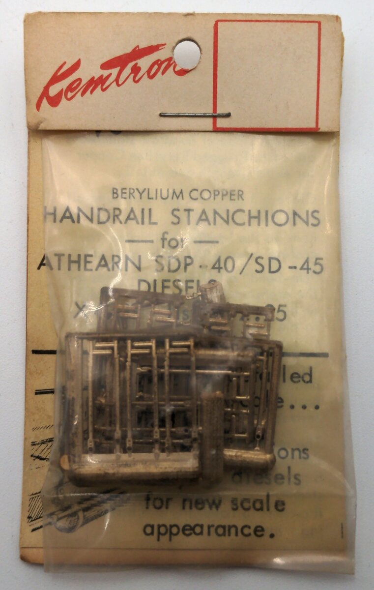 Kemtron X-789 HO Berylium Copper Handrail Stanchions For SDP-40/SD-45 Diesels