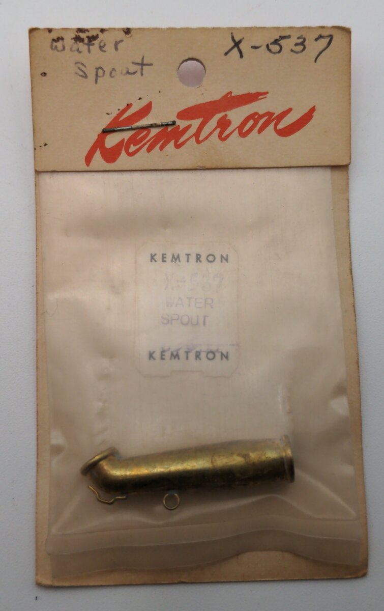 Kemtron X-537 HO Scale Brass Water Spout
