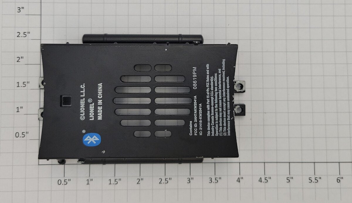 Lionel 34732-214 O Gauge Diecast RS-11 Bluetooth Legacy Black Fuel Tank