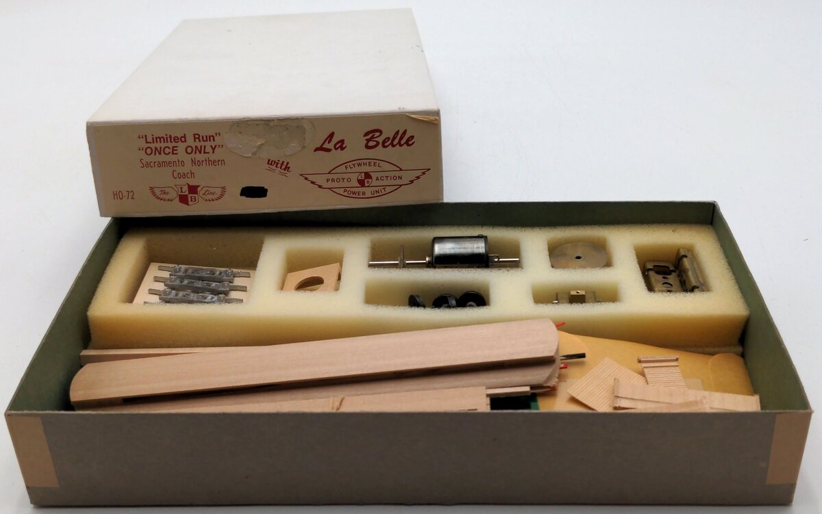 LaBelle Woodworking Co. HO-72 Sacramento Northern Coach Kit