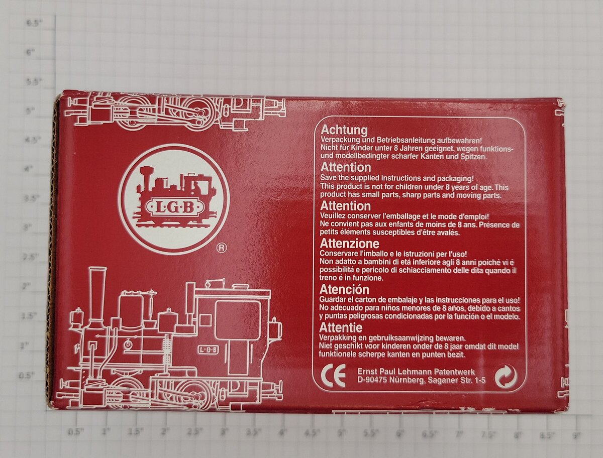LGB 10310 G Scale Bumper with Signal Light and Cover in Separate Sale Box
