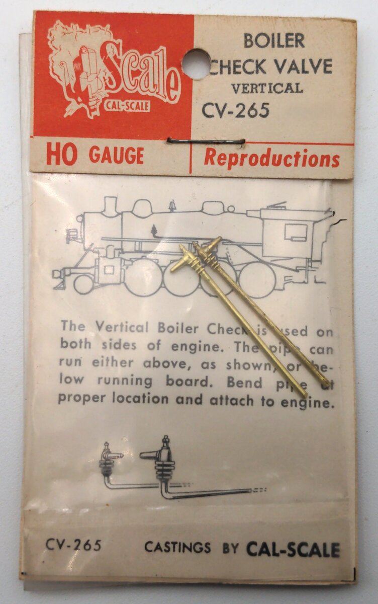 Cal Scale CV-265 HO Scale Boiler Check Valve Vertical