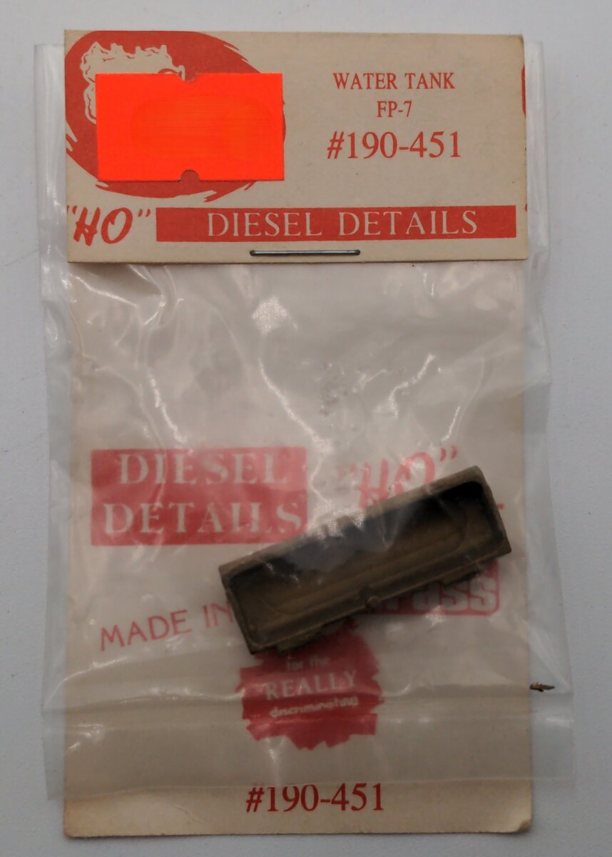 Cal Scale 190-451 HO Scale Brass Water Tank FP-7