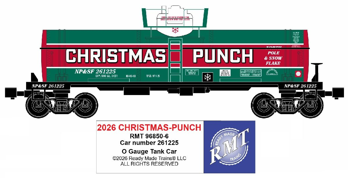 RMT 96850-6 O Christmas Punch Tank Car