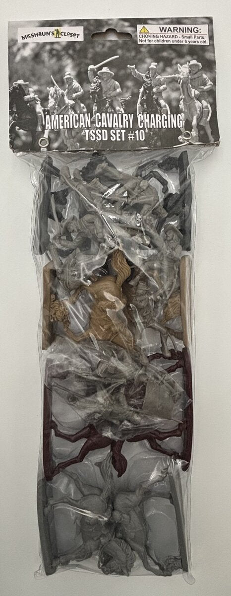 MicShaun's Closet TSSD #10 Plastic American Cavalry Charging Soldiers Set