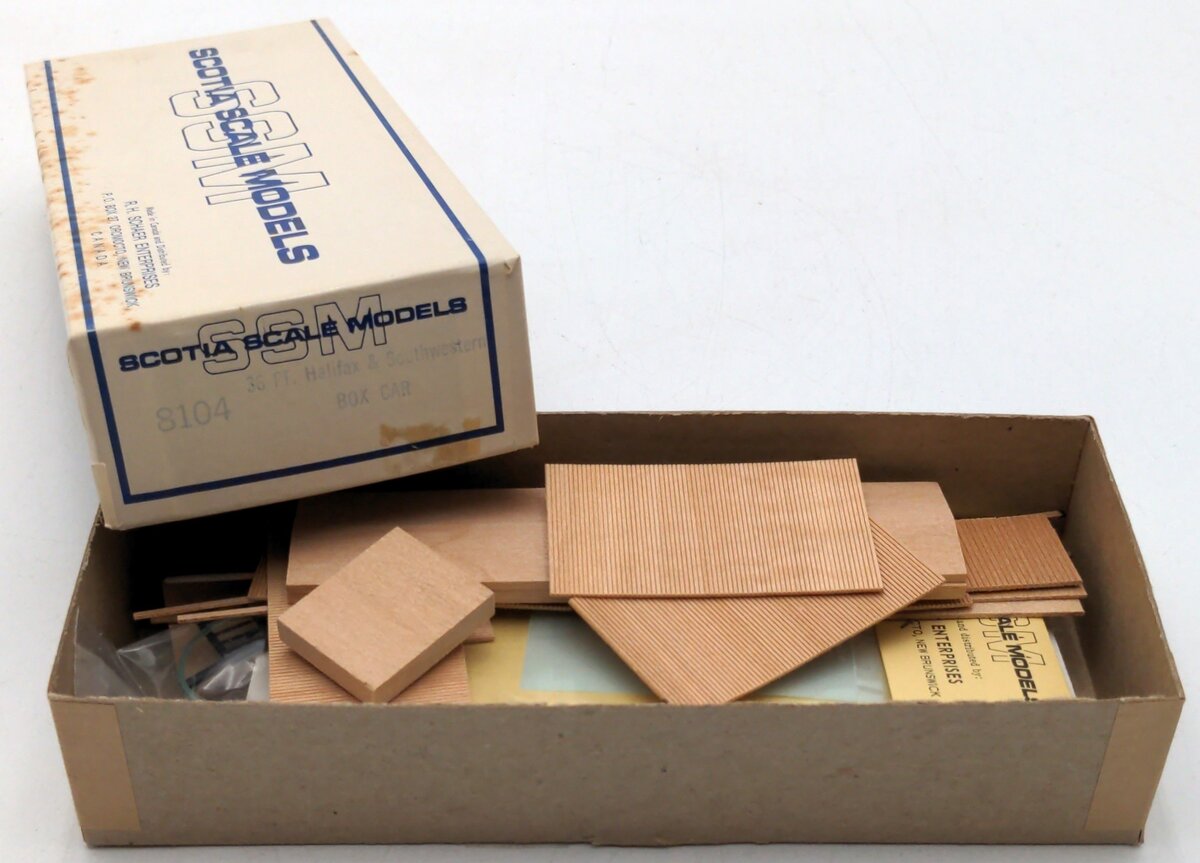 Scotia Scale Models 8104 HO Scale 36' Halifax & Southwestern Boxcar Kit