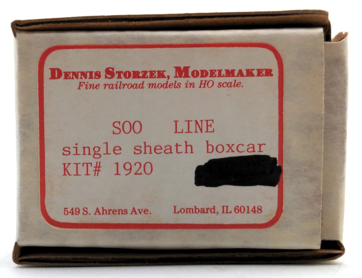 Dennis Storzek Model Maker 1920 HO Scale SOO Line Single Sheath Boxcar Kit