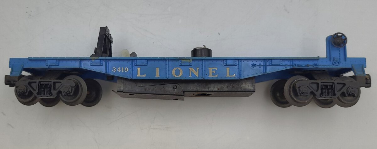 Lionel 3419-2 Light Blue Helicopter Operating Car Frame Assembly