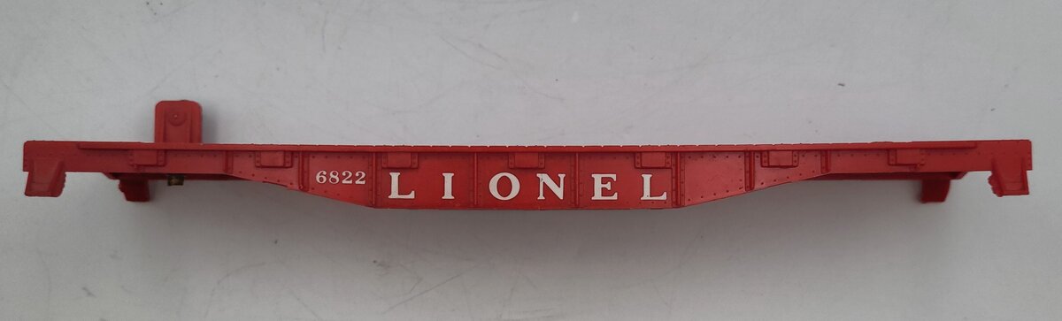 Lionel 6822-1 Red Plastic Searchlight Car Frame with Brake Wheel