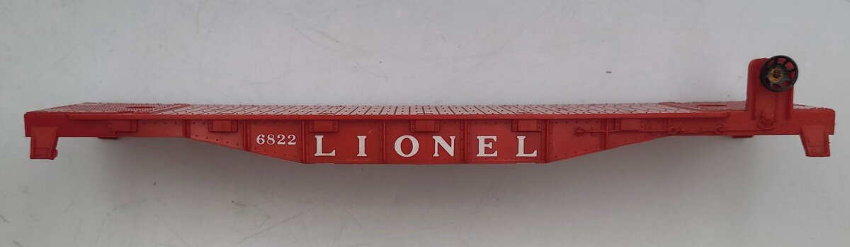 Lionel 6822-1 Red Plastic Searchlight Car Frame with Brake Wheel