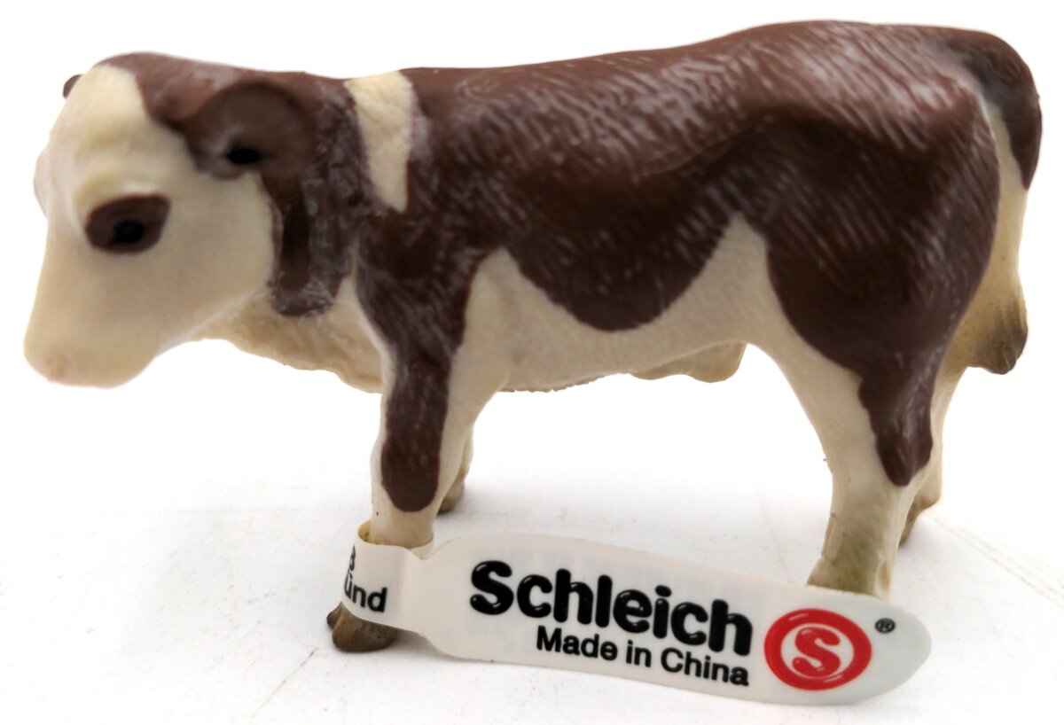 Schleich 13132 Fleckvieh Brown And White Calf