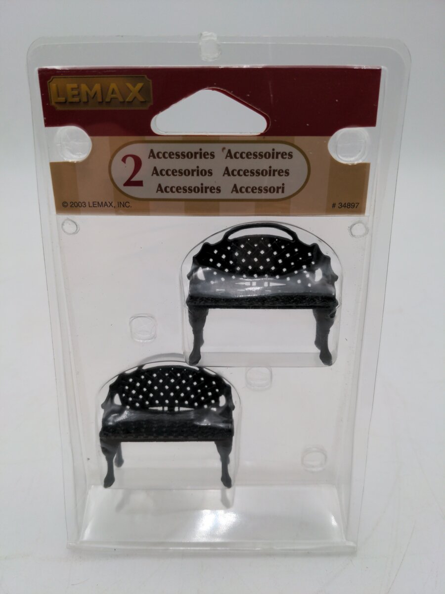 Lemax 34897 Patio Bench Set Of 2