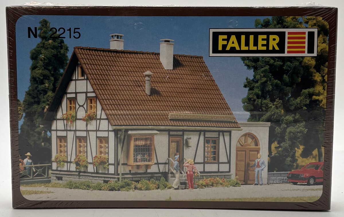Faller 2215 N Scale Timbered House With Garage Kit