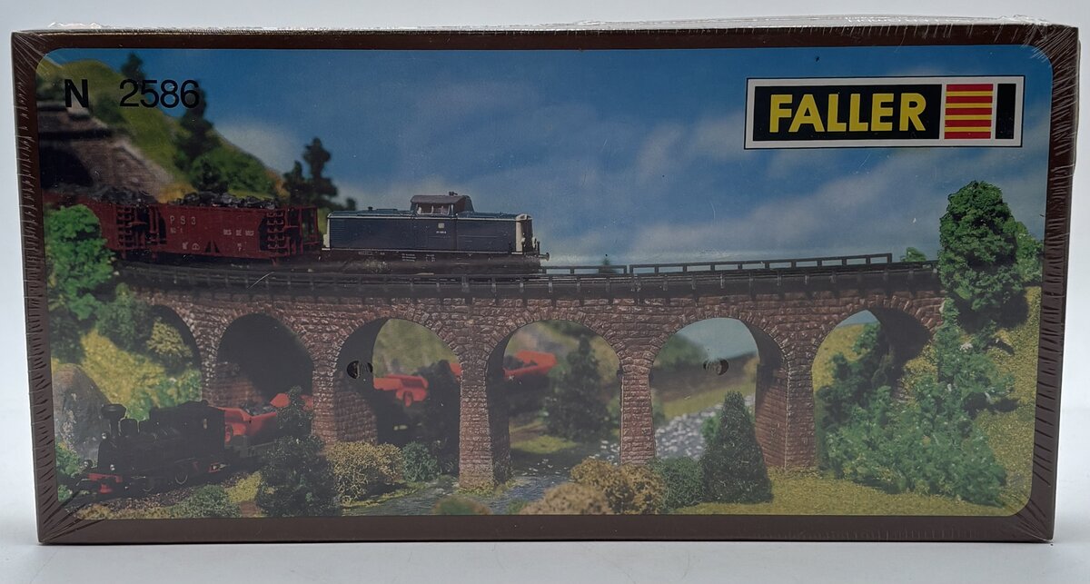 Faller 2586 N Scale Curved Stone Viaduct Bridge Kit
