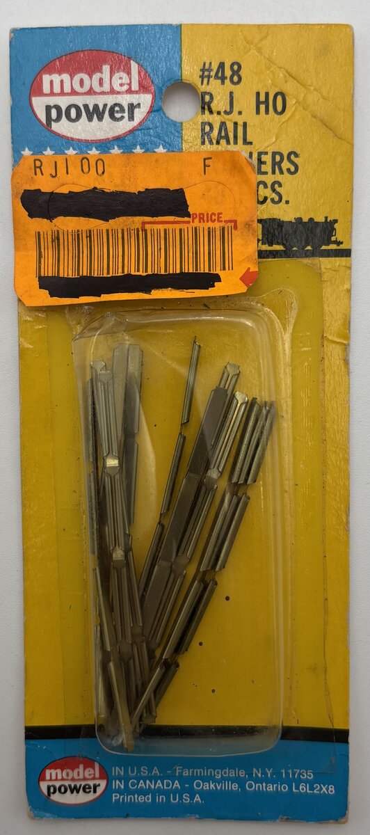 Model Power 48 HO R.J. Rail Joiners (Set of 48)