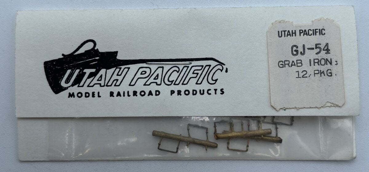 Utah Pacific Models RR Product GJ-54 HO Brass Grab Irons (Pack of 12)