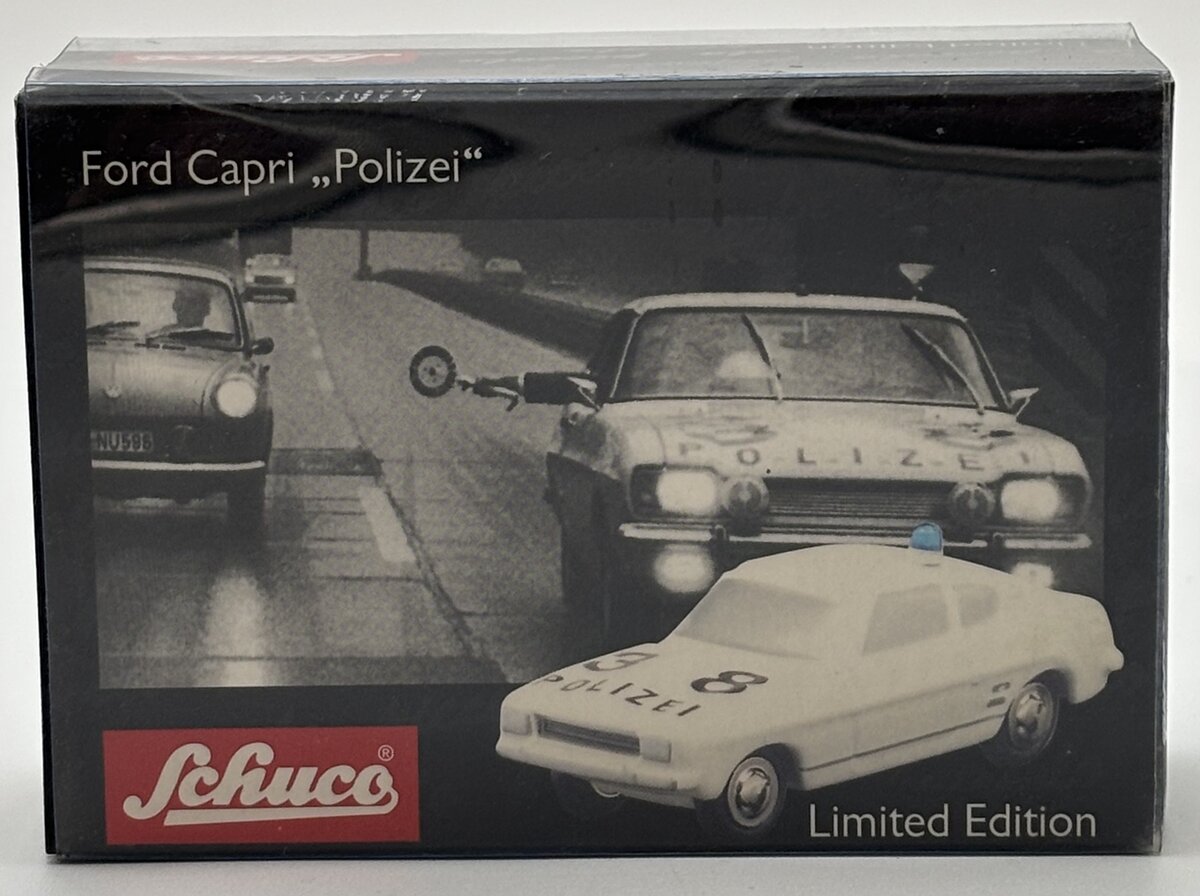 Schuco 05244 1:90 White Ford Capri Police Car