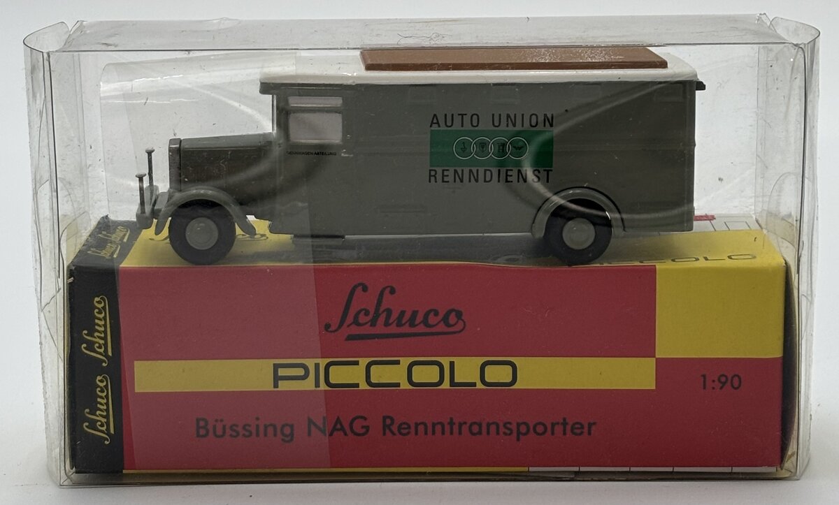 Schuco 01622 1:90 Bussing NAG Race Car Transporter