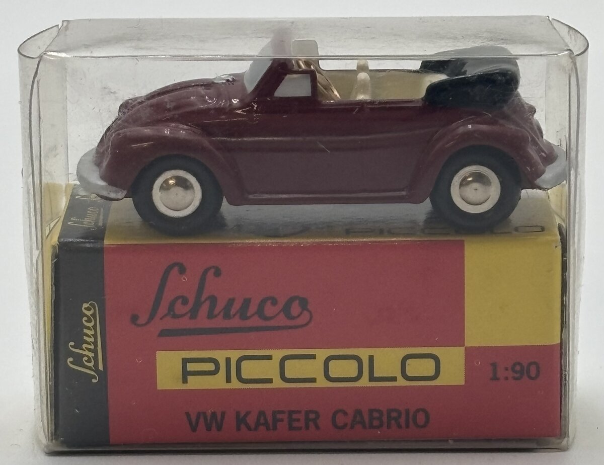 Schuco 01401 1:90 Red Piccolo VW Kafer Cabrio