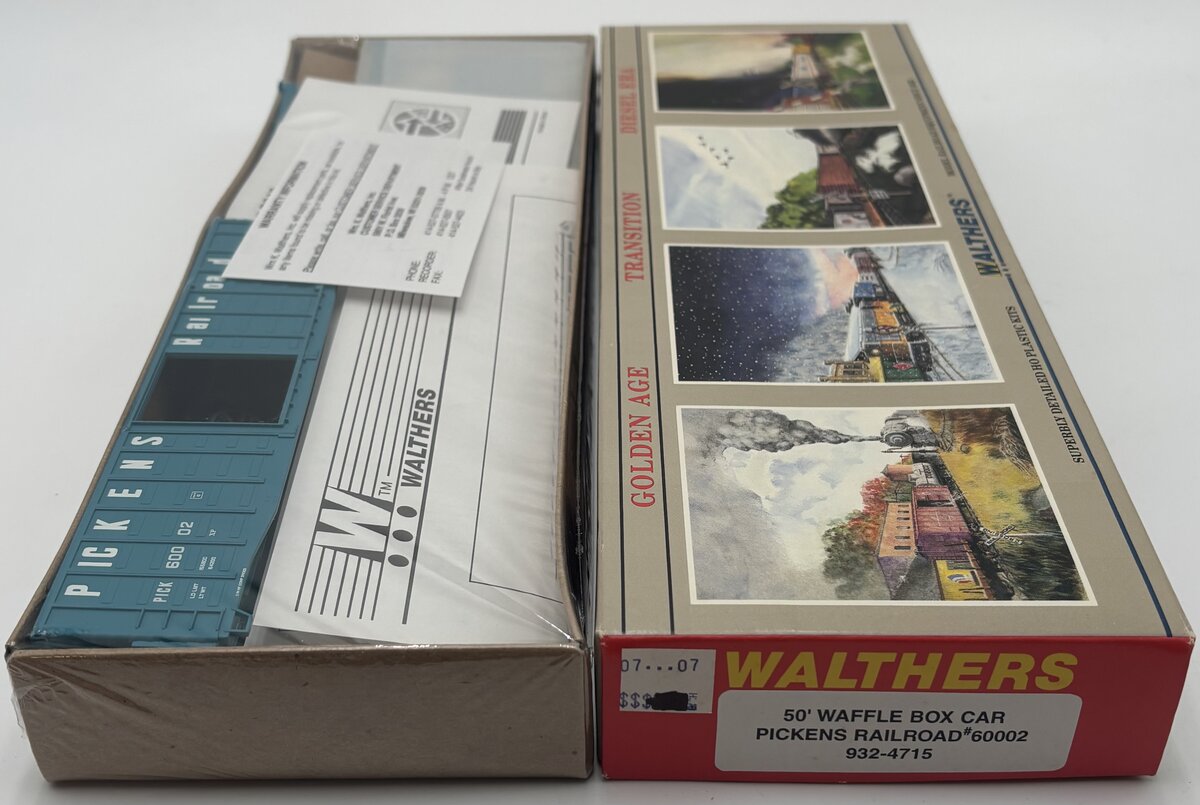 Walthers 932-4715 HO Scale Pickens Railroad 50' Waffle Box Car Kit #60002