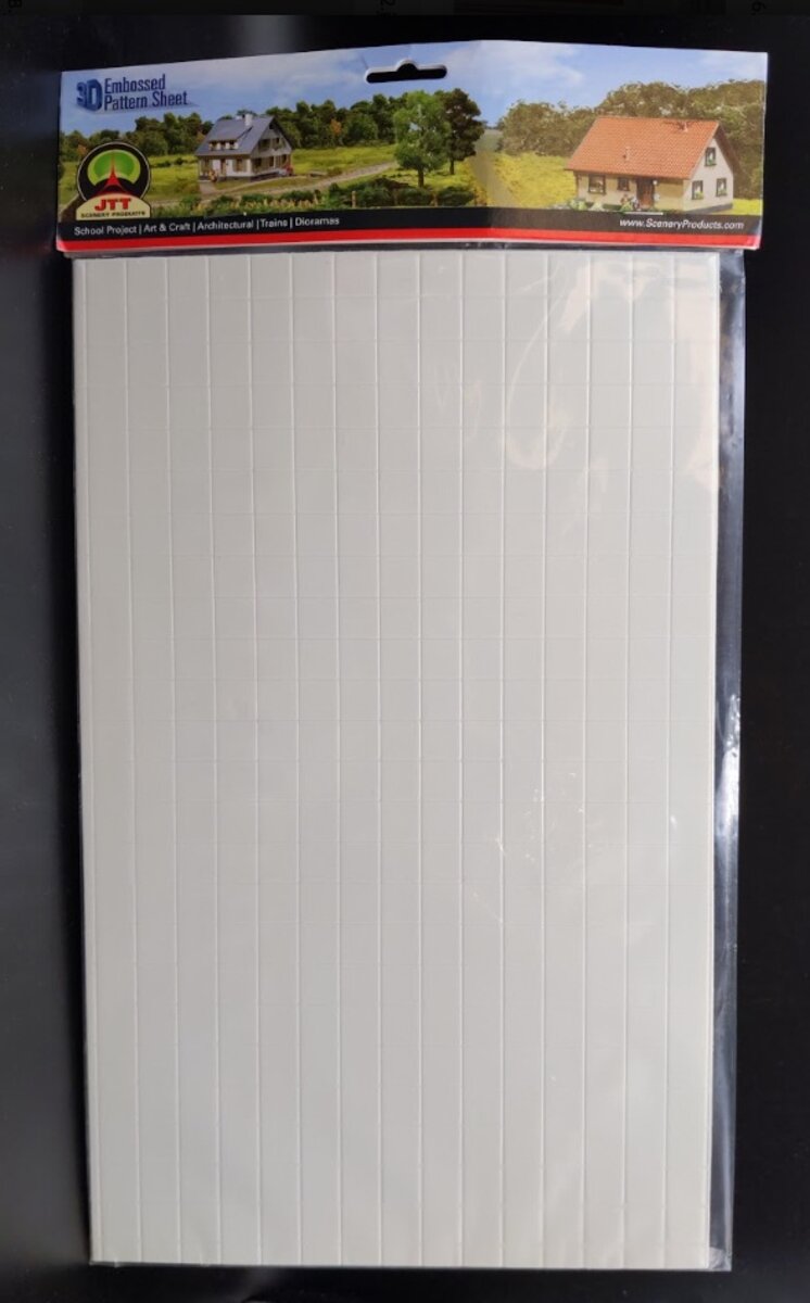 JTT Scenery Products 97419 G Scale White Square Tile Pattern Sheets (Pack of 2)