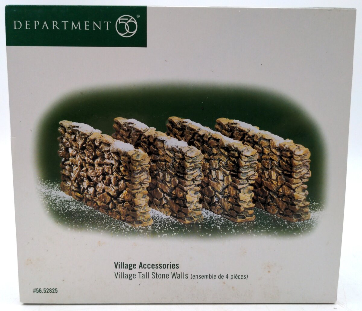 Dept 56 56.52825 Village Accessories Tall Stone Walls (Set Of 4)