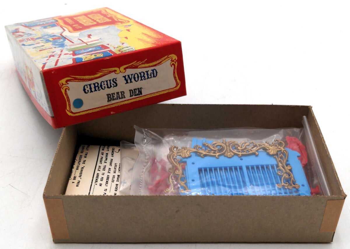 Circus World O Scale Horse Drawn Bear Den Wagon Model Kit