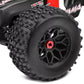 Corally 00180-378-1 1:8 MT Tires Gripper Glued on BBS Rims Black (1 Pair)