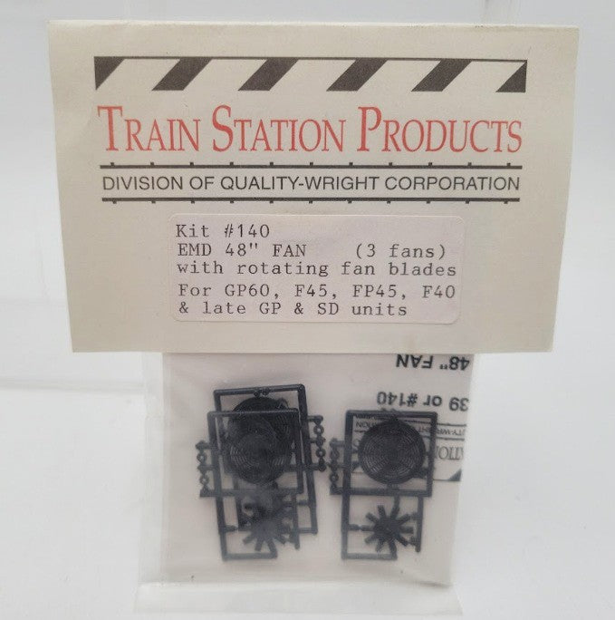 Train Station Products 140 EMD 48' Fan W/Roatating Fan Blades Kit (Set of 3)