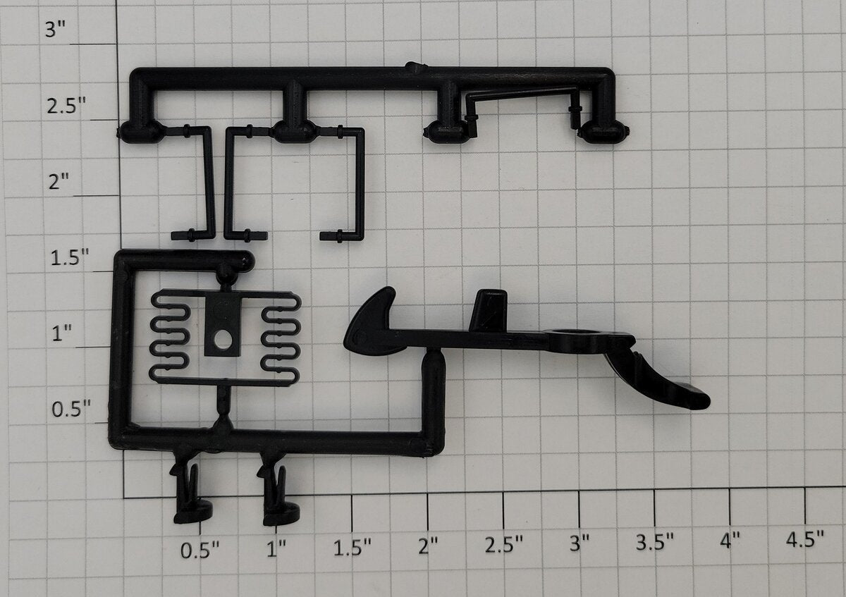LGB 4080-10 G Gauge Rolling Stock Handrail and Hook, Spring & Pin Sprues