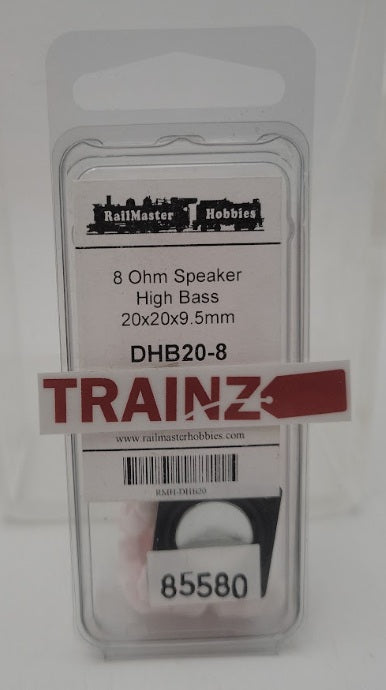 Railmaster Hobbies RMH-DHB20 8 Ohm High Bass Speaker 20 x 20 x 9.5 mm