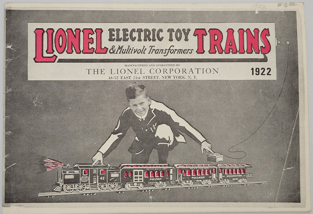 Lionel 1922-A Vintage Reprinted Lionel 1922 Catalog - MINT