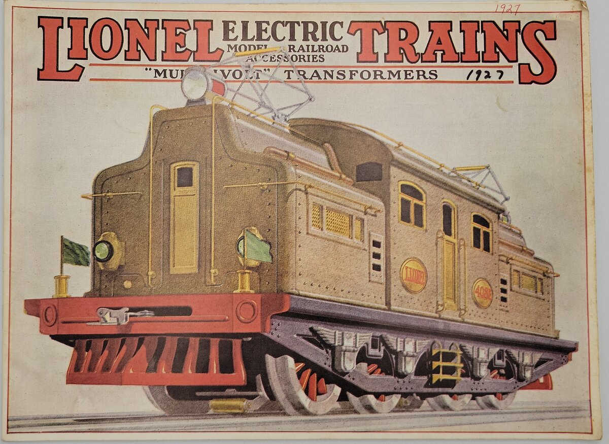Lionel 1927-A Vintage Reprinted Lionel 1927 Catalog - MINT