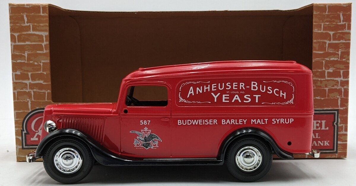 Ertl H868 Diecast 1936 Ford Panel Bank Anheuser-Busch Yeast