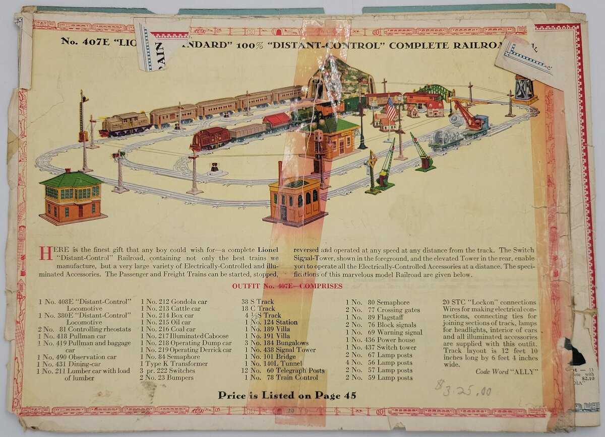 Lionel 1932-A Vintage Lionel 1932 Consumer Catalog
