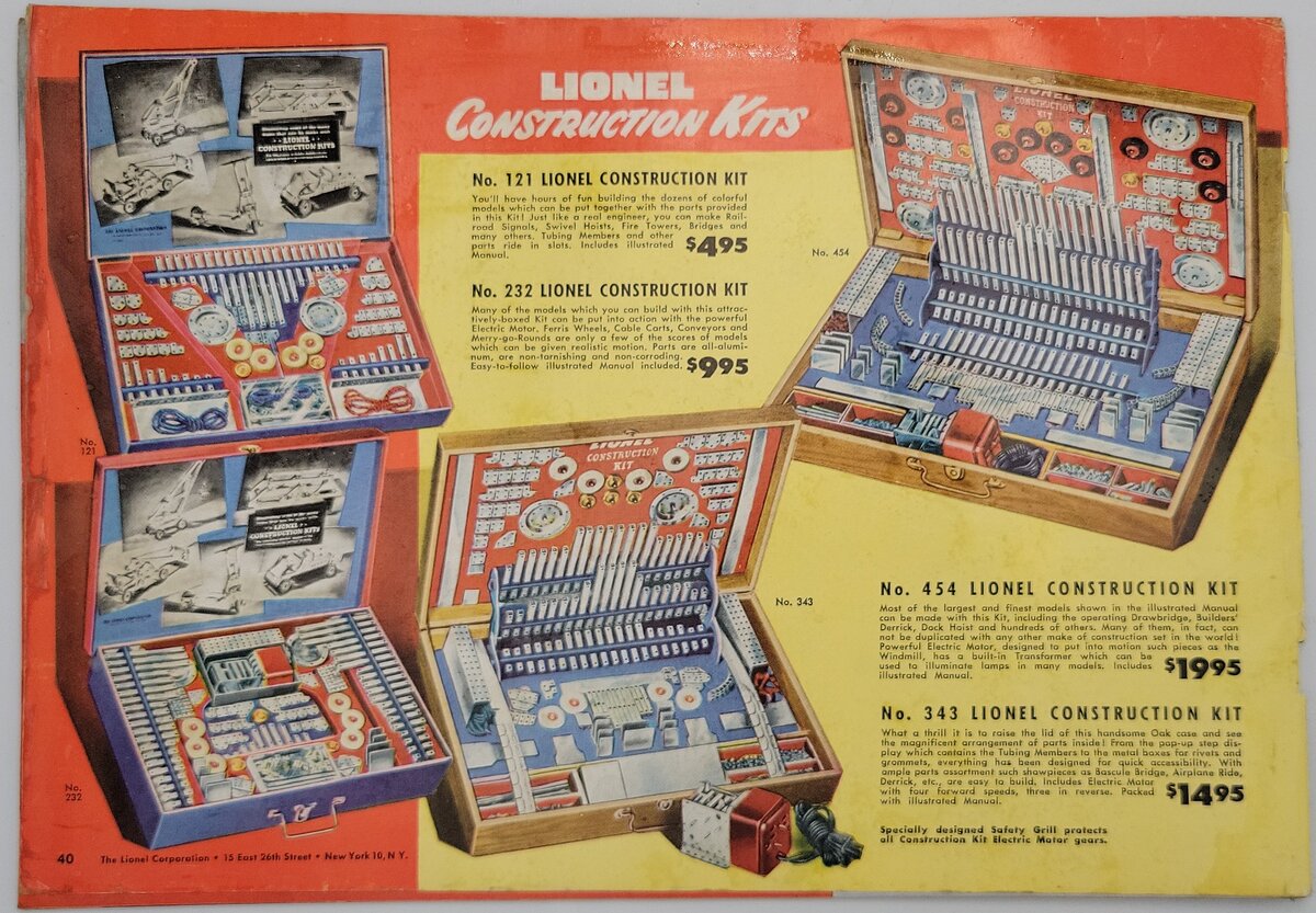 Lionel 1949-A Vintage Lionel 1949 Consumer Catalog