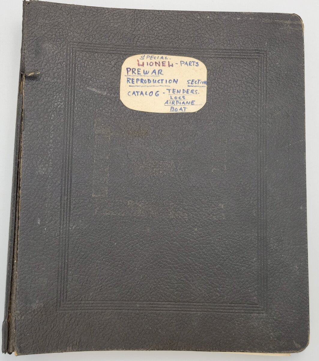Lionel 2941-10 Prewar Service Manual and Replacement Parts Listings