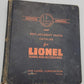 Lionel 21-607 HO Scale 1960 Service Manual and Parts List in Lionel Binder