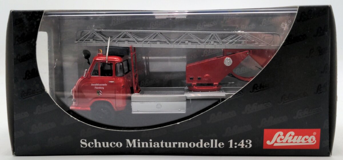 Schuco 03241 1:43 Scale Hanomag Garant Ladder Fire Truck Diecast Model